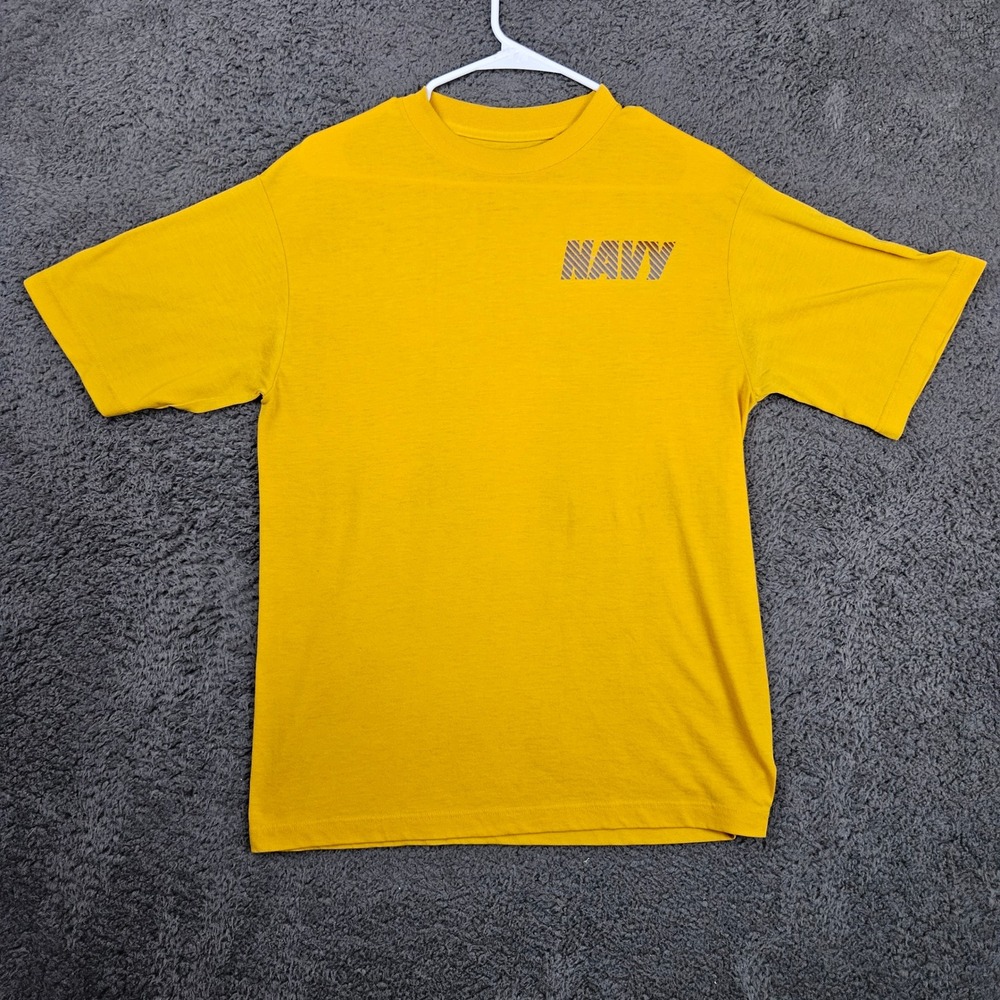 Authentic U.S. Navy Originals Soffe‎ T-Shirt Mens Medium Military Yellow